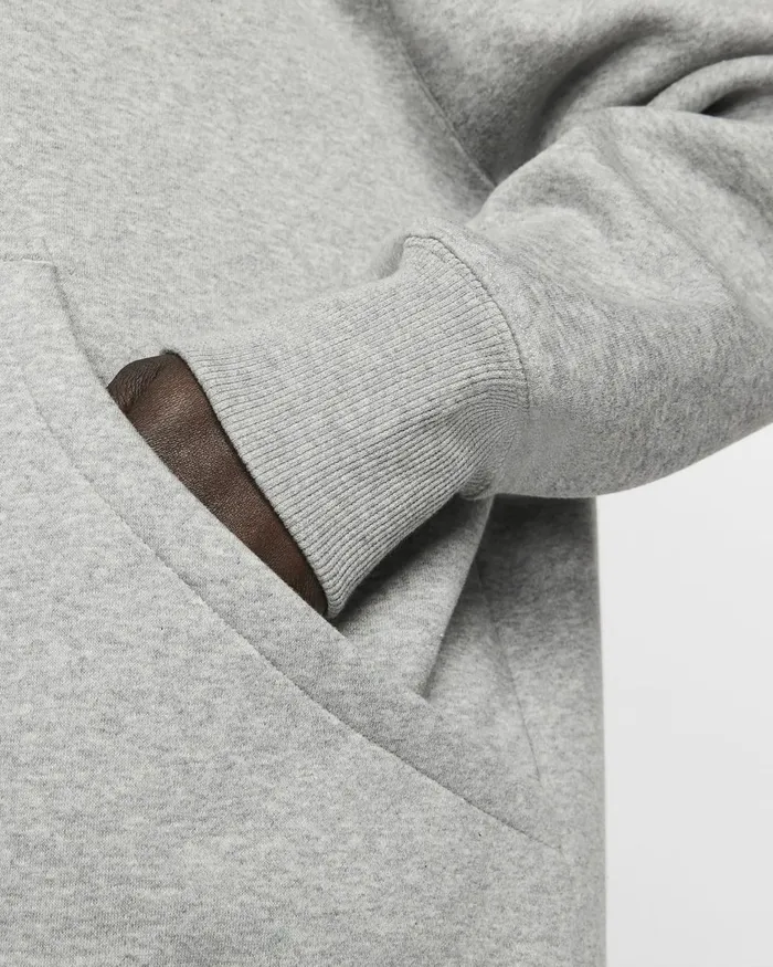 Women Nike Hoodies And Sweatshirts Sportswear Phoenix Fleece Dark Grey Heathersail