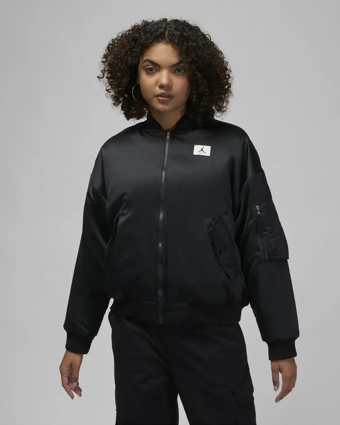 Women Nike Jackets Jordan Flight Renegade Black