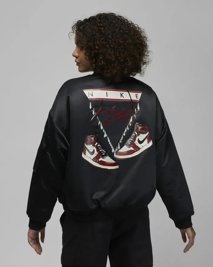 Women Nike Jackets Jordan Flight Renegade Black