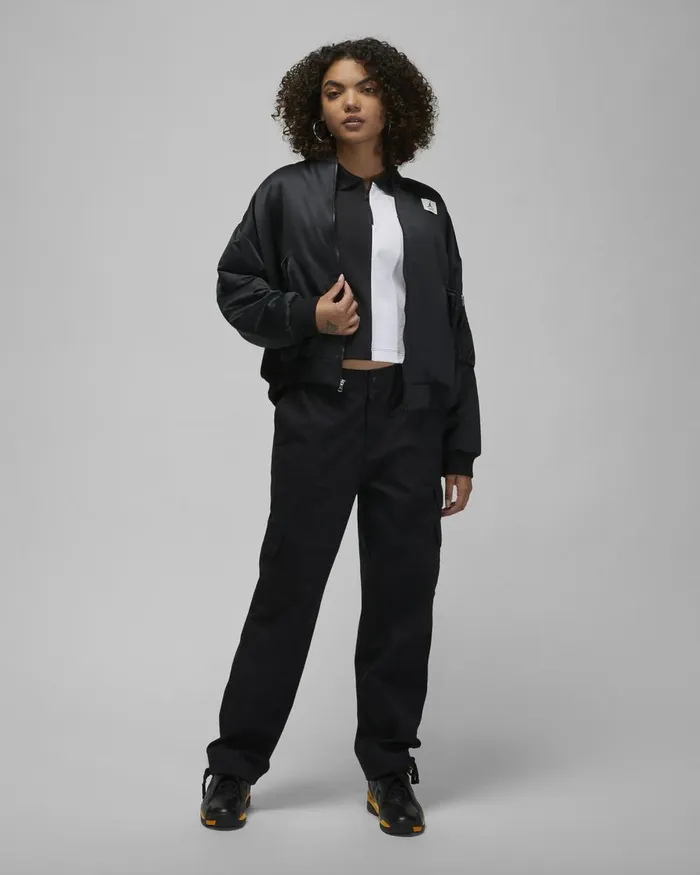 Women Nike Jackets Jordan Flight Renegade Black