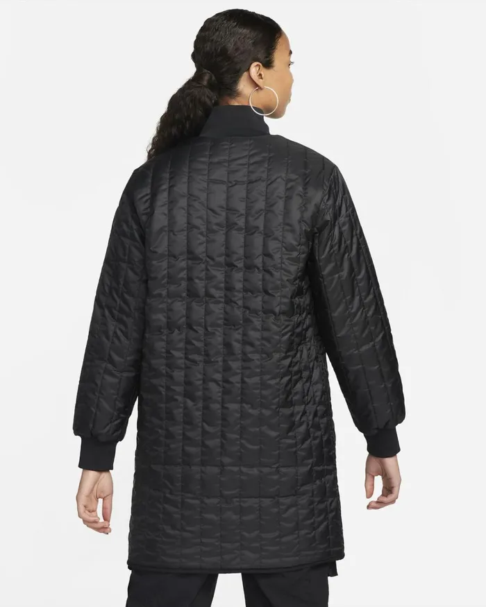 Women Nike Jackets Sportswear ThermaFIT Tech Pack Blacklight Orewood Brownblack