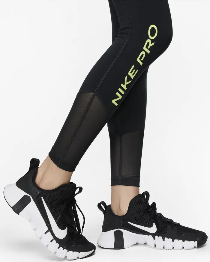 Women Nike Matching Sets Pro Blackblacklight Lemon Twistlight Lemon Twist