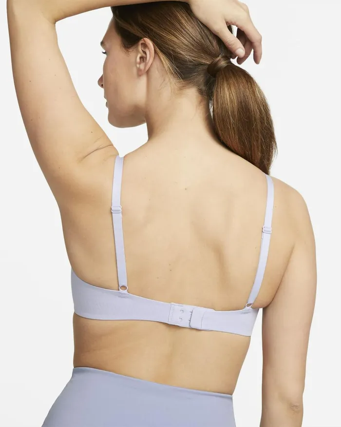 Women Nike Yoga Alate Minimalist Oxygen Purplestone Mauvewhite
