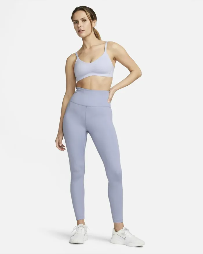 Women Nike Yoga Alate Minimalist Oxygen Purplestone Mauvewhite