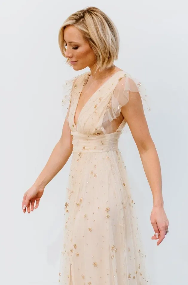 Women Nova Shimmer Maxi Dress Gold Baltic Born Embellished and Sequined Women Nova Shimmer Maxi Dress Gold Baltic Born Embellished and Sequined