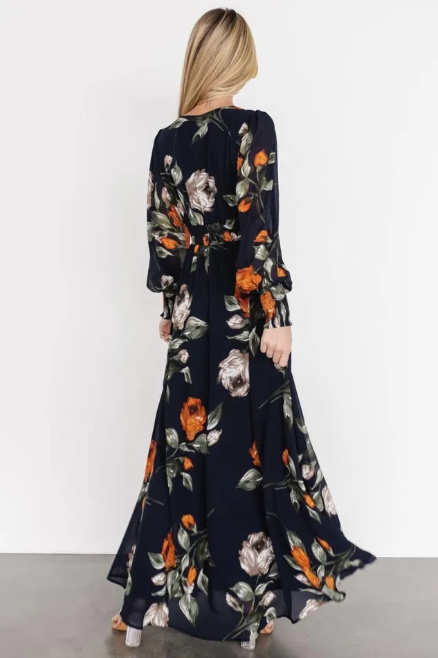 Women Olivia Maxi Dress Midnight Navy Floral Baltic Born Maxi Dresses Women Olivia Maxi Dress Midnight Navy Floral Baltic Born Maxi Dresses