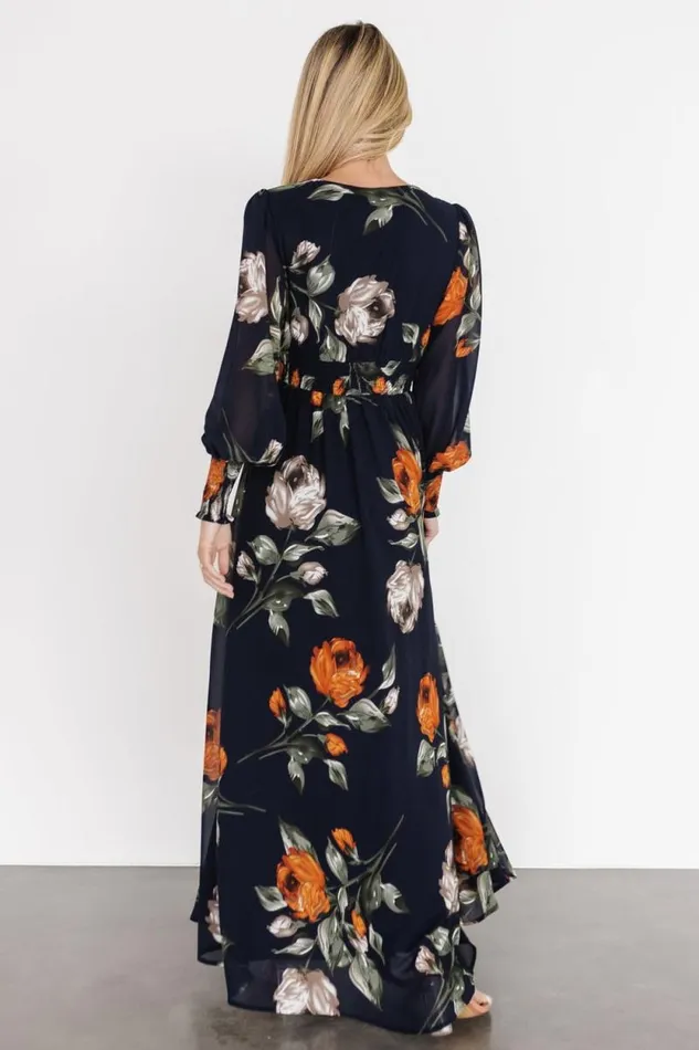 Women Olivia Maxi Dress Midnight Navy Floral Baltic Born Maxi Dresses Women Olivia Maxi Dress Midnight Navy Floral Baltic Born Maxi Dresses