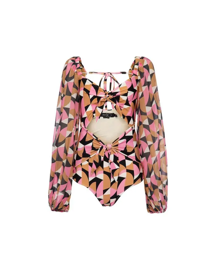 Women One Pieces PatBO Plitka Cutout Bodysuit FINAL SALE Pink