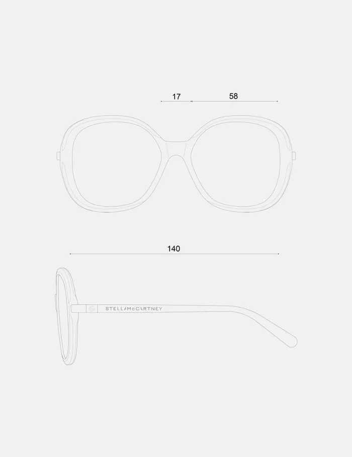 Women Oversized Round Gradient Sunglasses Glossy Dark Havana Stella McCartney Sunglasses Women Oversized Round Gradient Sunglasses Glossy Dark Havana Stella McCartney Sunglasses