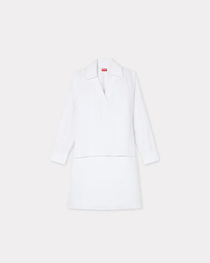 Women Oversized Shirting Dress White Kenzo Dresses And Skirts