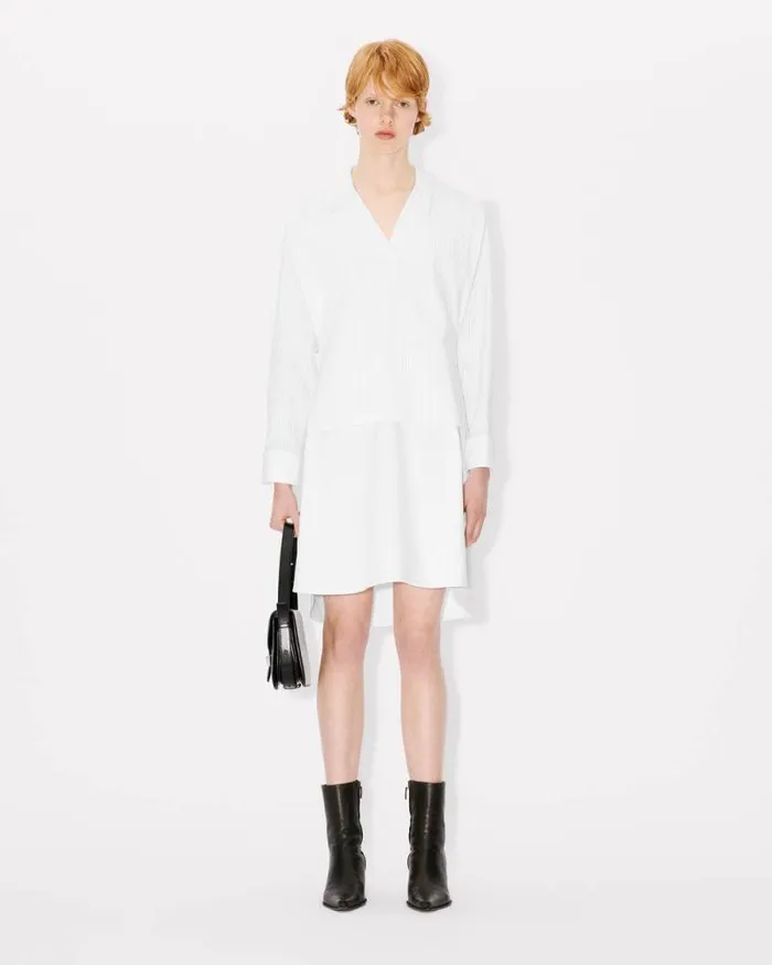 Women Oversized Shirting Dress White Kenzo Dresses And Skirts