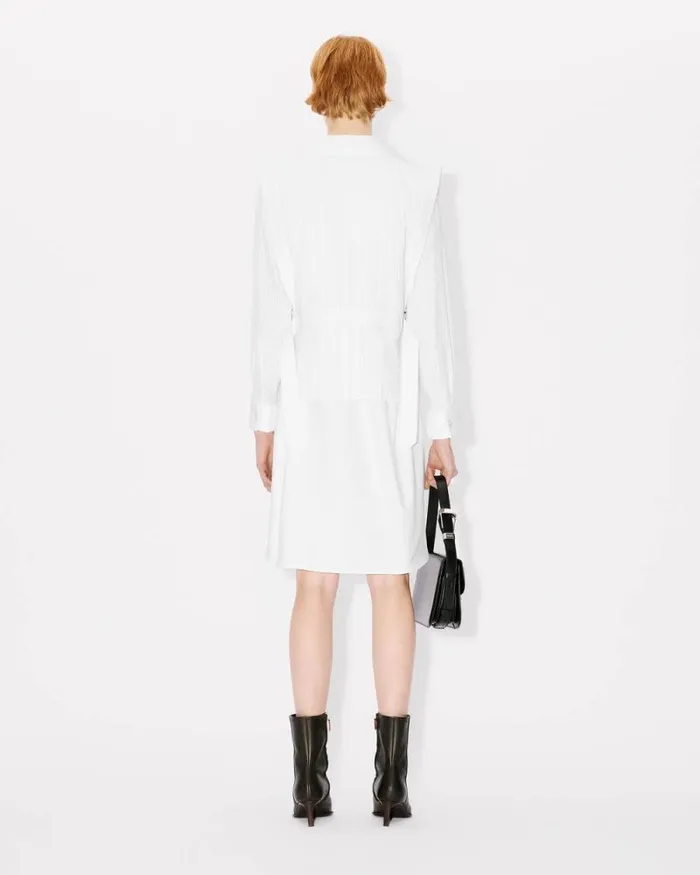 Women Oversized Shirting Dress White Kenzo Dresses And Skirts