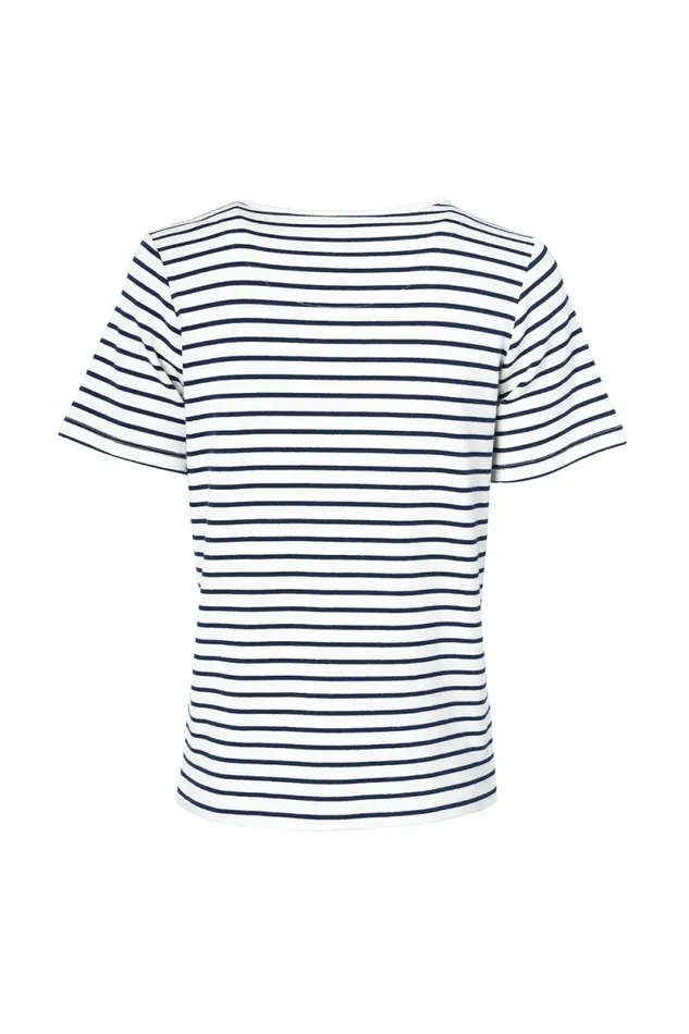 Women Padstow Crew Neck Tee Natural Ink Navy Stripe Holland Cooper Tops Women Padstow Crew Neck Tee Natural Ink Navy Stripe Holland Cooper Tops