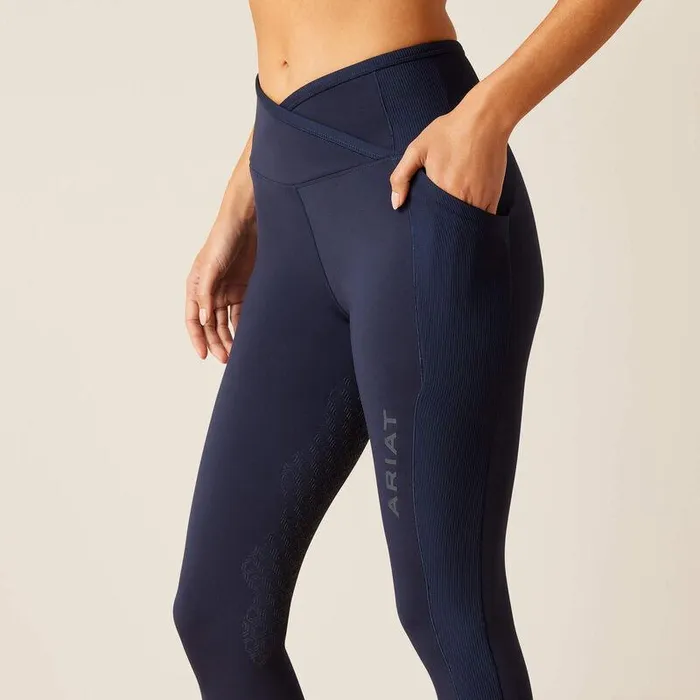 Women Pants and Shorts Ariat Eos Chic Half Grip Tight Navy Eclipse Women Pants and Shorts Ariat Eos Chic Half Grip Tight Navy Eclipse