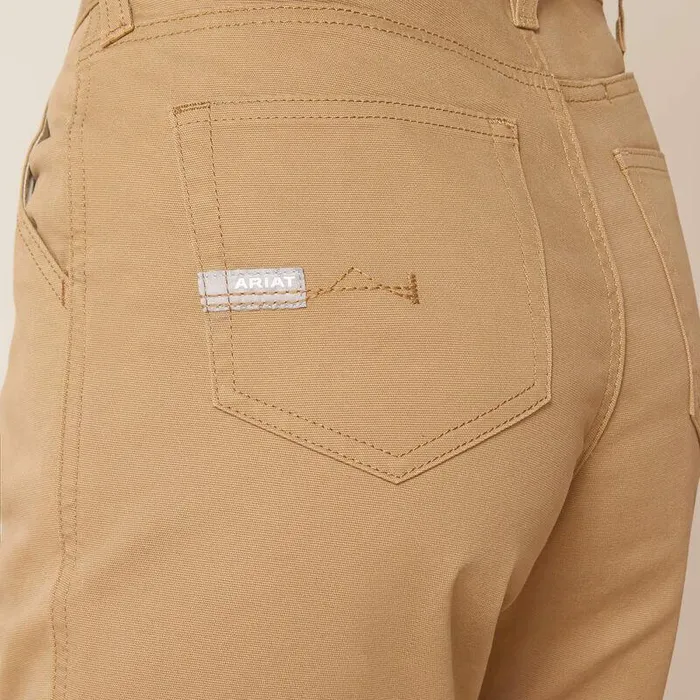 Women Pants and Shorts Ariat Rebar PR Made Tough 6quot Short Field Khaki