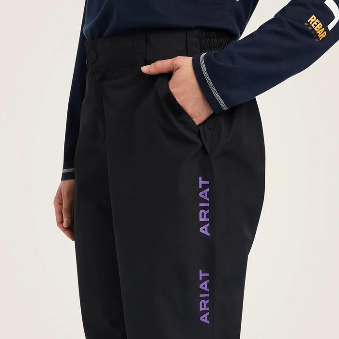 Women Pants and Shorts Ariat Rebar Stormshell Waterproof Pant Black