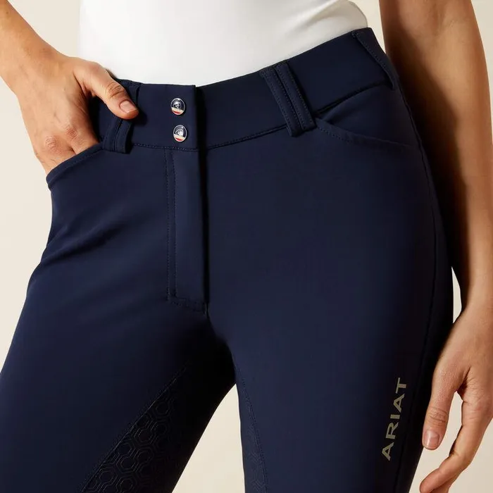 Women Pants and Shorts Ariat WMS Tri Factor Grip Full Seat Breech Navy