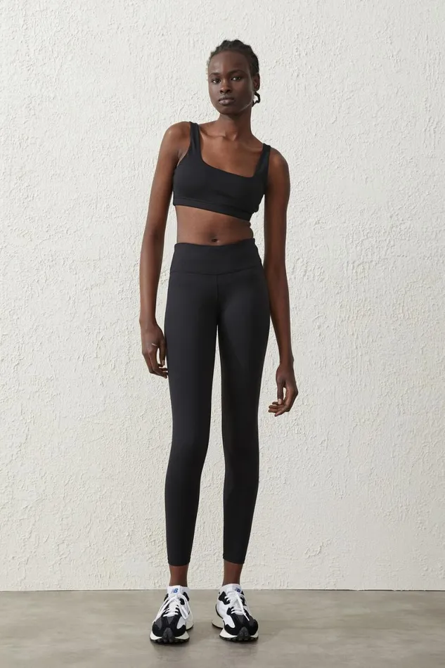 Women Pants Cotton On Active Core Full Length Tight Core Black