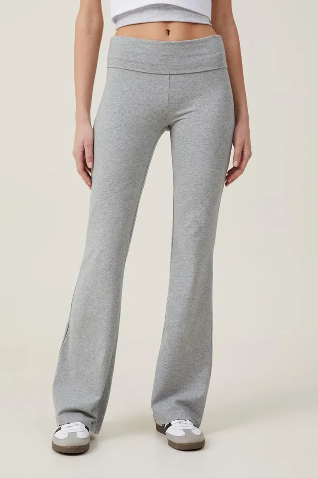 Women Pants Cotton On Bella Bootleg Pant Grey Marle