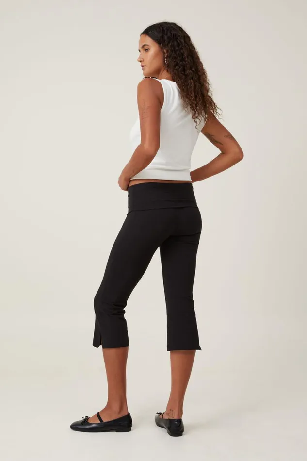 Women Pants Cotton On Bella Capri Black