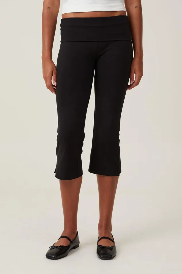 Women Pants Cotton On Bella Capri Black