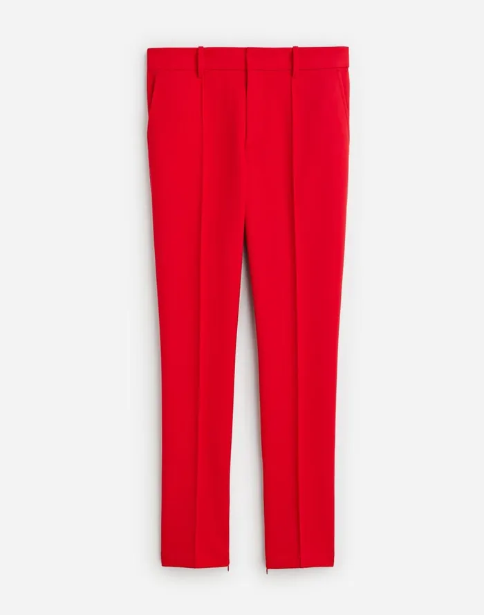 Women Pants Madewell MidRise Slim Ankle Pant Bright Cherry