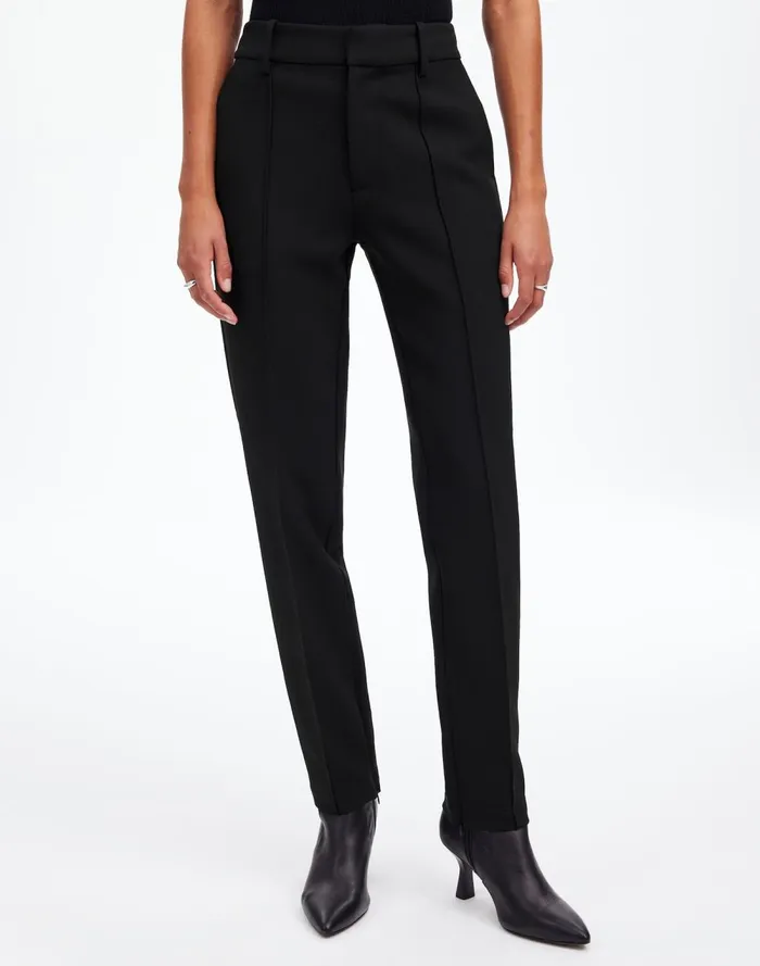 Women Pants Madewell MidRise Slim Ankle Pant True Black