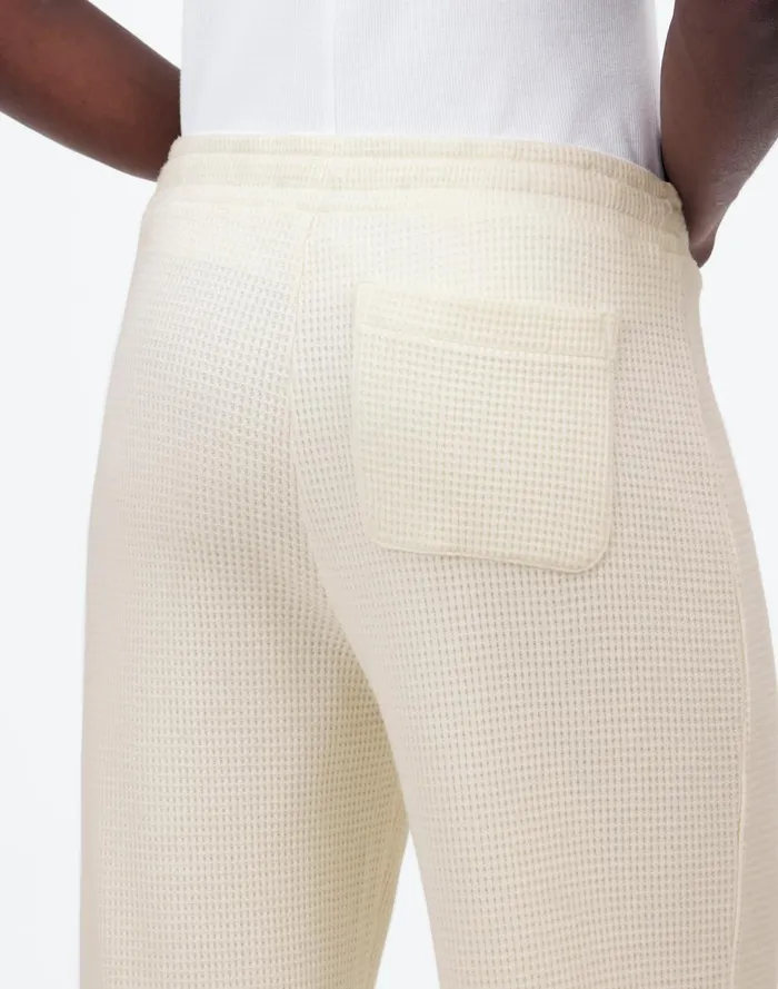 Women Pants Madewell WaffleKnit StraightLeg Sweatpants Winter White