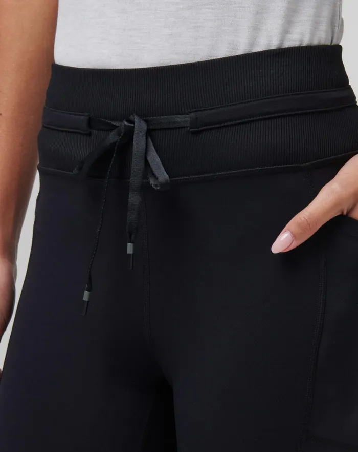 Women Pants TravisMathew MOVEKNIT TIE LEGGING Black Women Pants TravisMathew MOVEKNIT TIE LEGGING Black