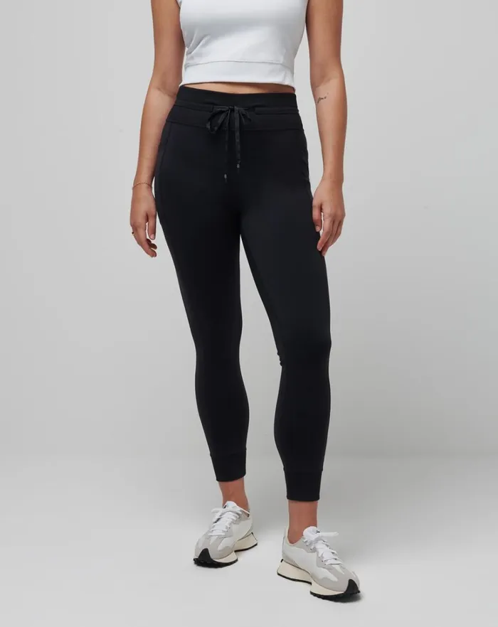 Women Pants TravisMathew MOVEKNIT TIE LEGGING Black Women Pants TravisMathew MOVEKNIT TIE LEGGING Black