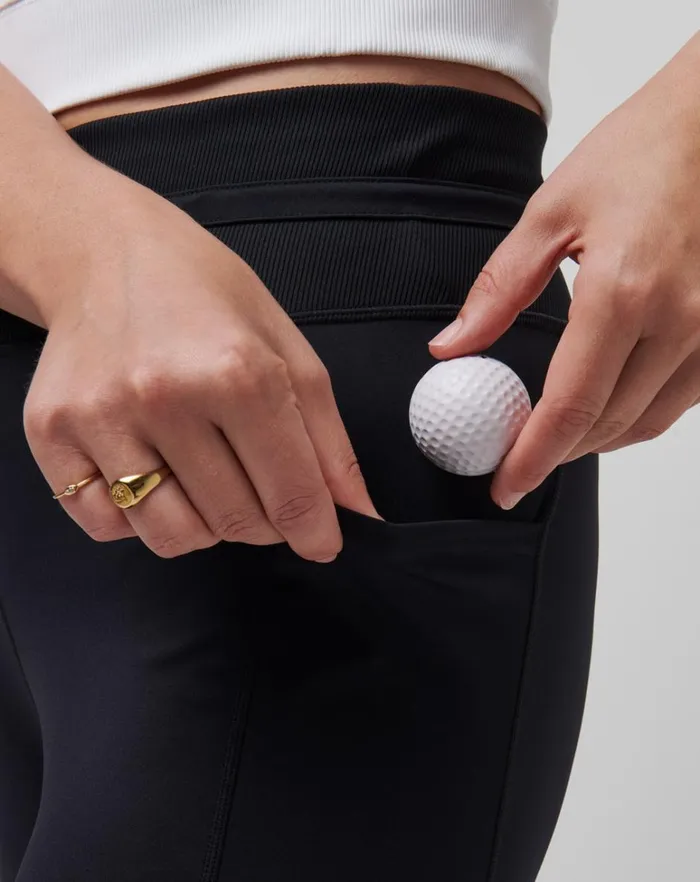 Women Pants TravisMathew MOVEKNIT TIE LEGGING Black Women Pants TravisMathew MOVEKNIT TIE LEGGING Black