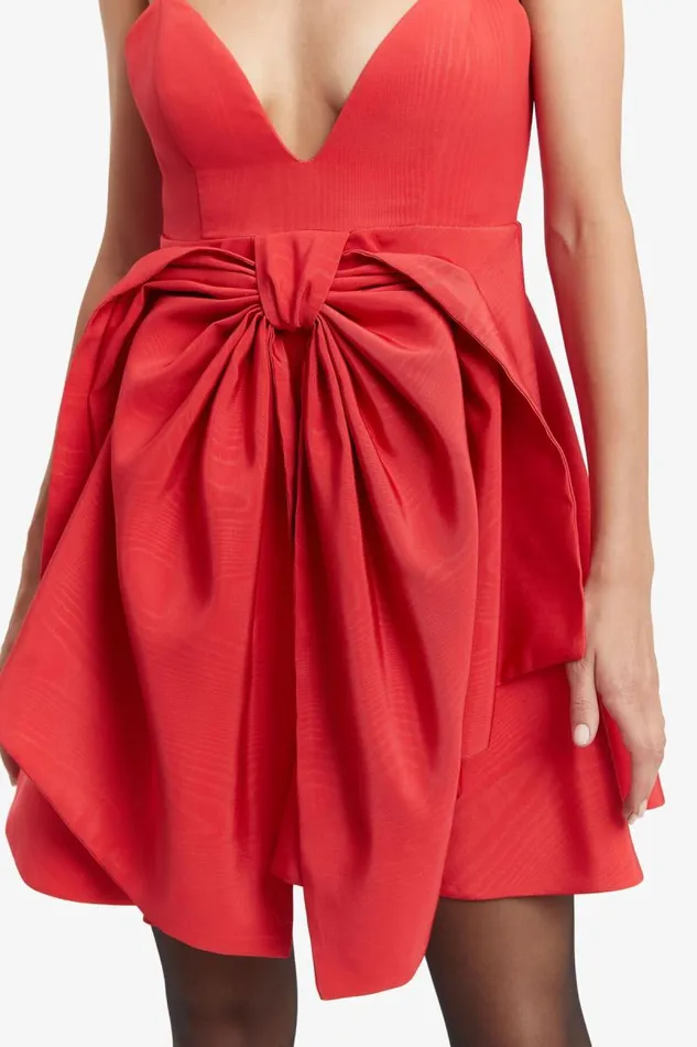 Women Party Dresses Bardot Annabelle Mini Dress In Fire Red Fire Red Women Party Dresses Bardot Annabelle Mini Dress In Fire Red Fire Red