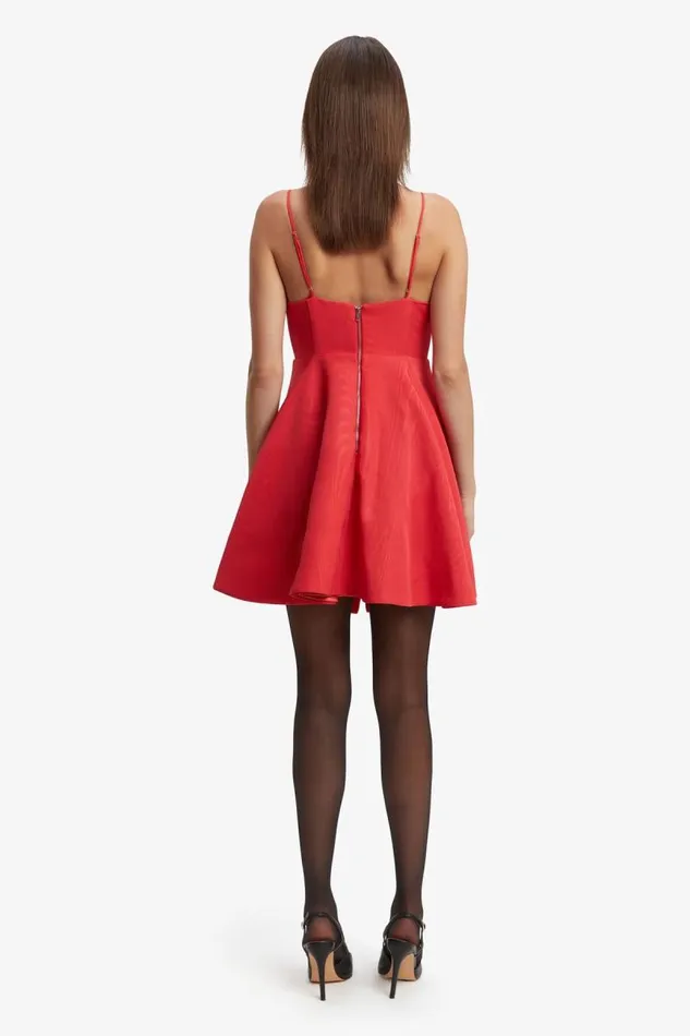 Women Party Dresses Bardot Annabelle Mini Dress In Fire Red Fire Red Women Party Dresses Bardot Annabelle Mini Dress In Fire Red Fire Red