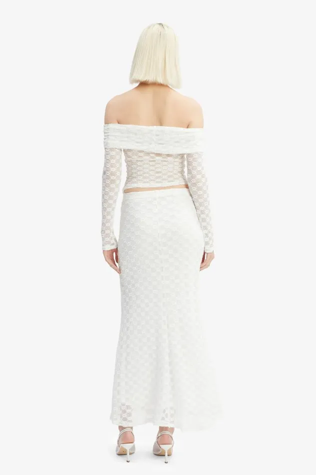 Women Party Tops Bardot Adoni Off The Shoulder Top In Orchid White Orchid White Women Party Tops Bardot Adoni Off The Shoulder Top In Orchid White Orchid White