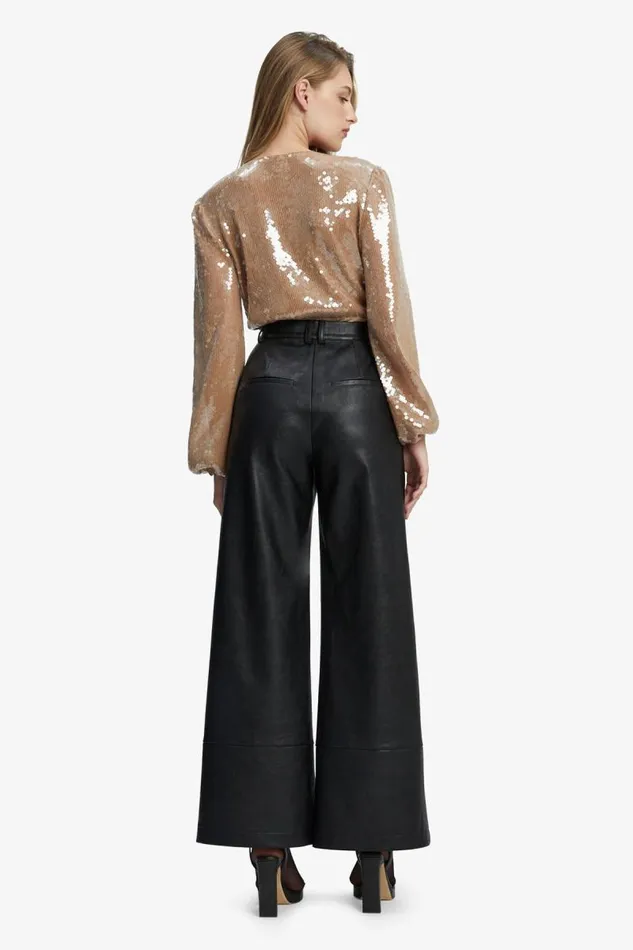 Women Party Tops Bardot Verona Sequin Wrap Bodysuit In Nude Nude Women Party Tops Bardot Verona Sequin Wrap Bodysuit In Nude Nude