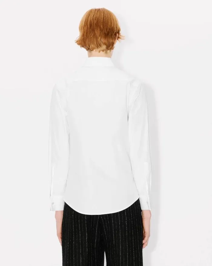 Women Pinstripe Fitted Shirt White Kenzo Shirts And Tops