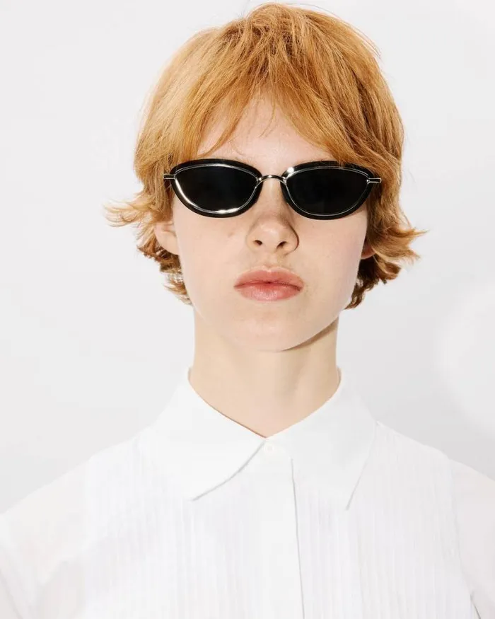 Women Pinstripe Fitted Shirt White Kenzo Shirts And Tops