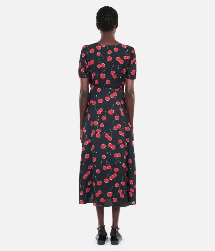 Women Printed Long Dress With Buttoning THE KOOPLES Dresses and Jumpsuits