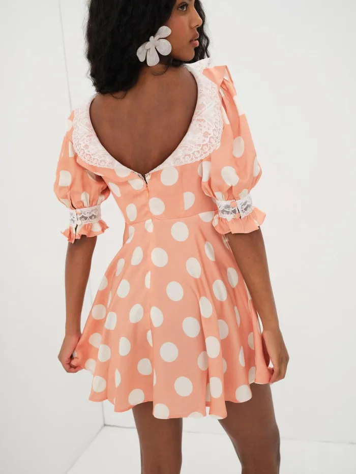 Women Raisa Mini Dress Orange For Love and Lemons Dresses Women Raisa Mini Dress Orange For Love and Lemons Dresses