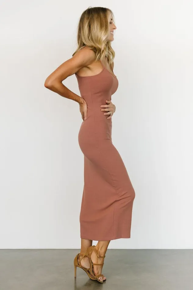 Women Ramsey Bodycon Tank Dress Dusty Mauve Baltic Born Midi Dresses Women Ramsey Bodycon Tank Dress Dusty Mauve Baltic Born Midi Dresses
