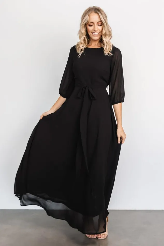Women Rebecca Maxi Dress Black Baltic Born Maxi Dresses Women Rebecca Maxi Dress Black Baltic Born Maxi Dresses