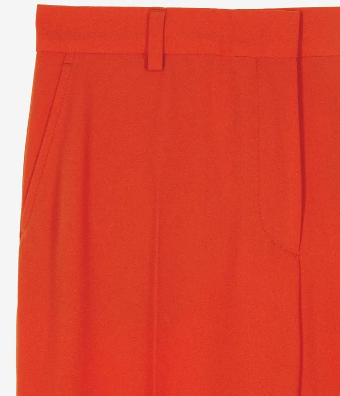 Women Red Crepe Suit Trousers THE KOOPLES Blazers and Suits