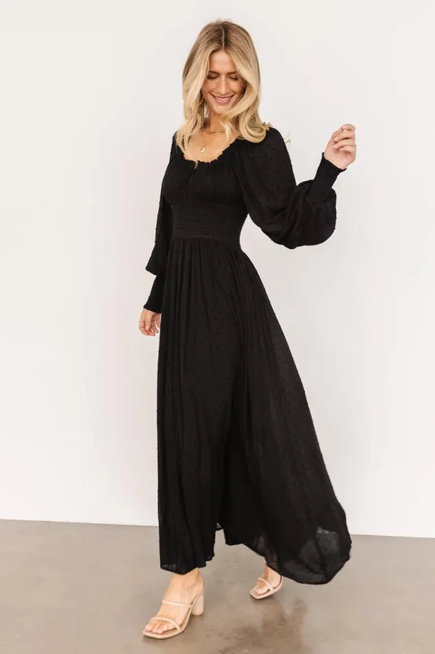 Women Renata Dot Maxi Dress Black Baltic Born Maxi Dresses Women Renata Dot Maxi Dress Black Baltic Born Maxi Dresses