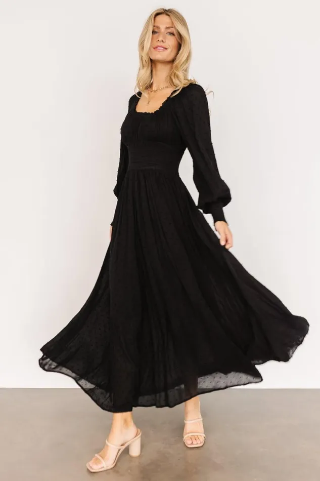 Women Renata Dot Maxi Dress Black Baltic Born Maxi Dresses Women Renata Dot Maxi Dress Black Baltic Born Maxi Dresses