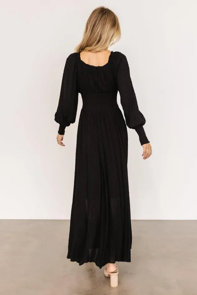 Women Renata Dot Maxi Dress Black Baltic Born Maxi Dresses Women Renata Dot Maxi Dress Black Baltic Born Maxi Dresses