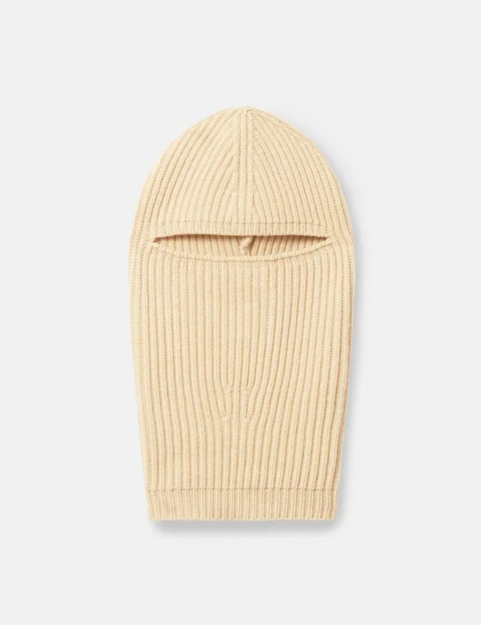 Women Ribbed Balaclava Lemon Yellow Stella McCartney Knitwear