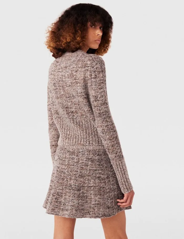 Women Ribbed Chunky Knit Mini Skirt Mottled Grey Stella McCartney Knitwear Women Ribbed Chunky Knit Mini Skirt Mottled Grey Stella McCartney Knitwear