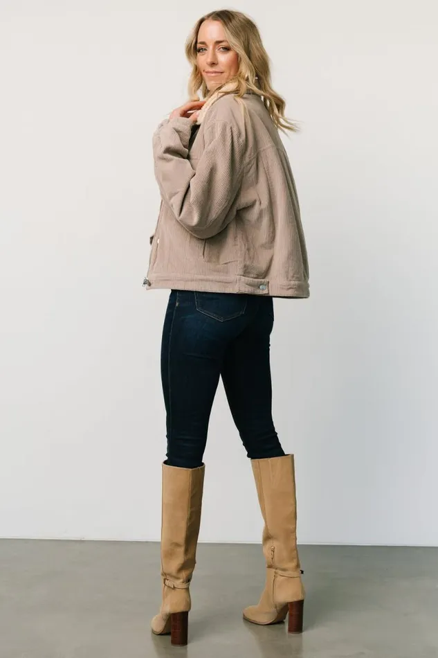 Women Ridley Corduroy Jacket Taupe Baltic Born Outerwear Women Ridley Corduroy Jacket Taupe Baltic Born Outerwear