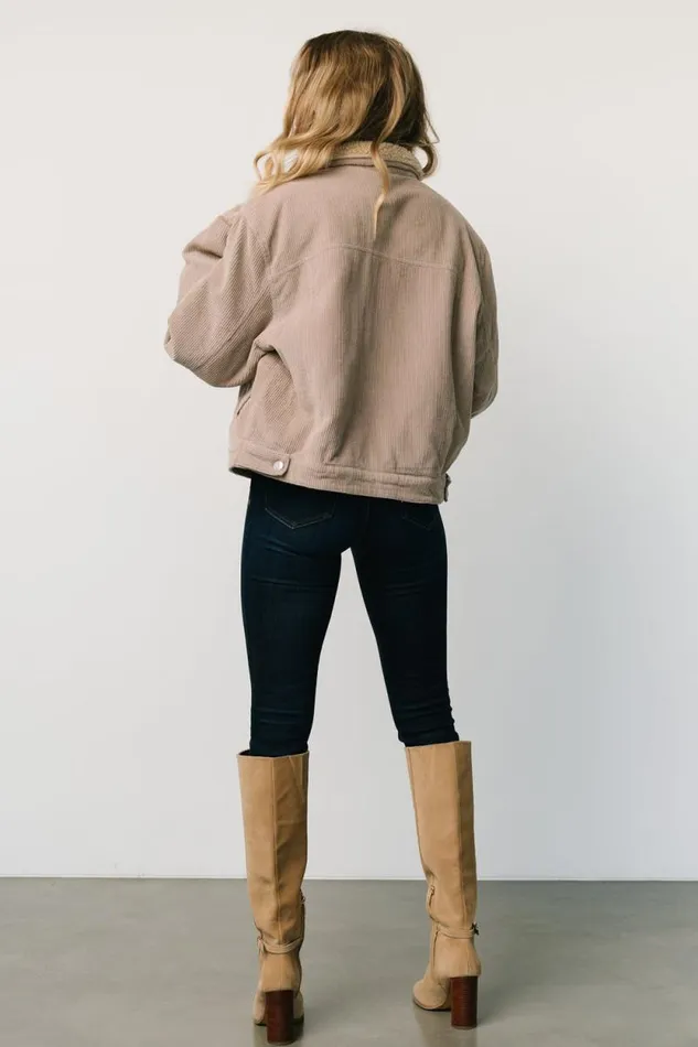 Women Ridley Corduroy Jacket Taupe Baltic Born Outerwear Women Ridley Corduroy Jacket Taupe Baltic Born Outerwear