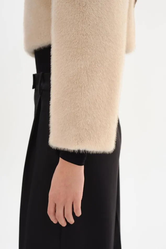 Women ROWDIE Faux Fur Jacket Angora LAMARQUE Faux Fur